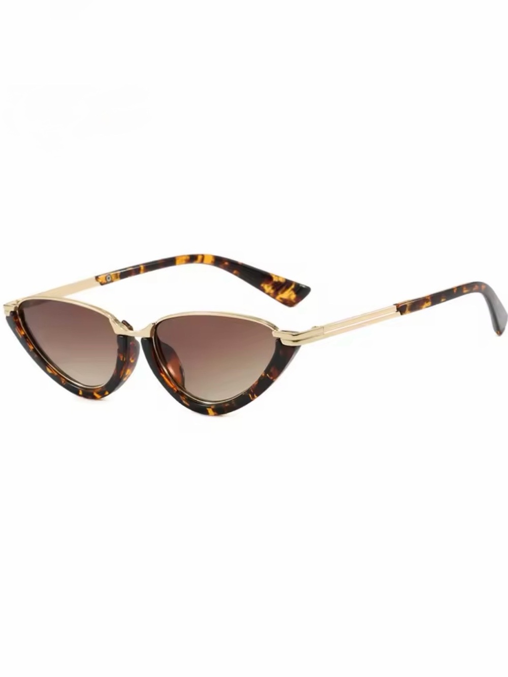 Macy's Tortoiseshell Cat-Eye Sunglasses with Gold Accents - Brown